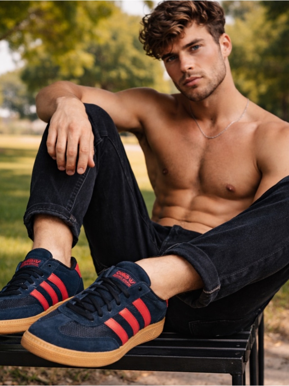 Adidas Handball Spezial Black Red Gum Size 13 Sneakers SKU ADHS-13-NB